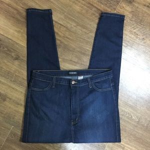 Fashion Nova|High Waist Skinny Jeans |DarkBlue|2XL
